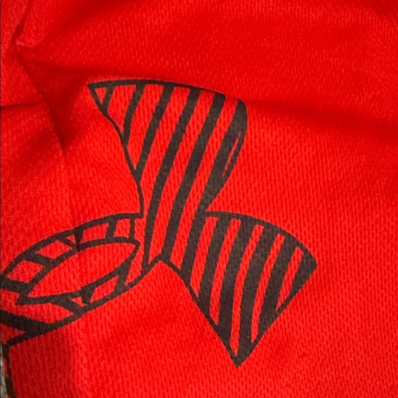 Under Armour Kids Bright Red Shorts - Picture 3 of 5